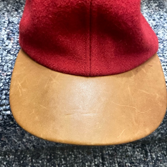 Coach leather brimmed and wool baseball hat - Picture 4 of 5
